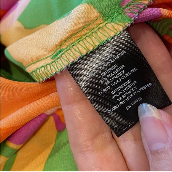 NWT Tropical Floral Halter Maxi Dress Size Med - Picture 6 of 7